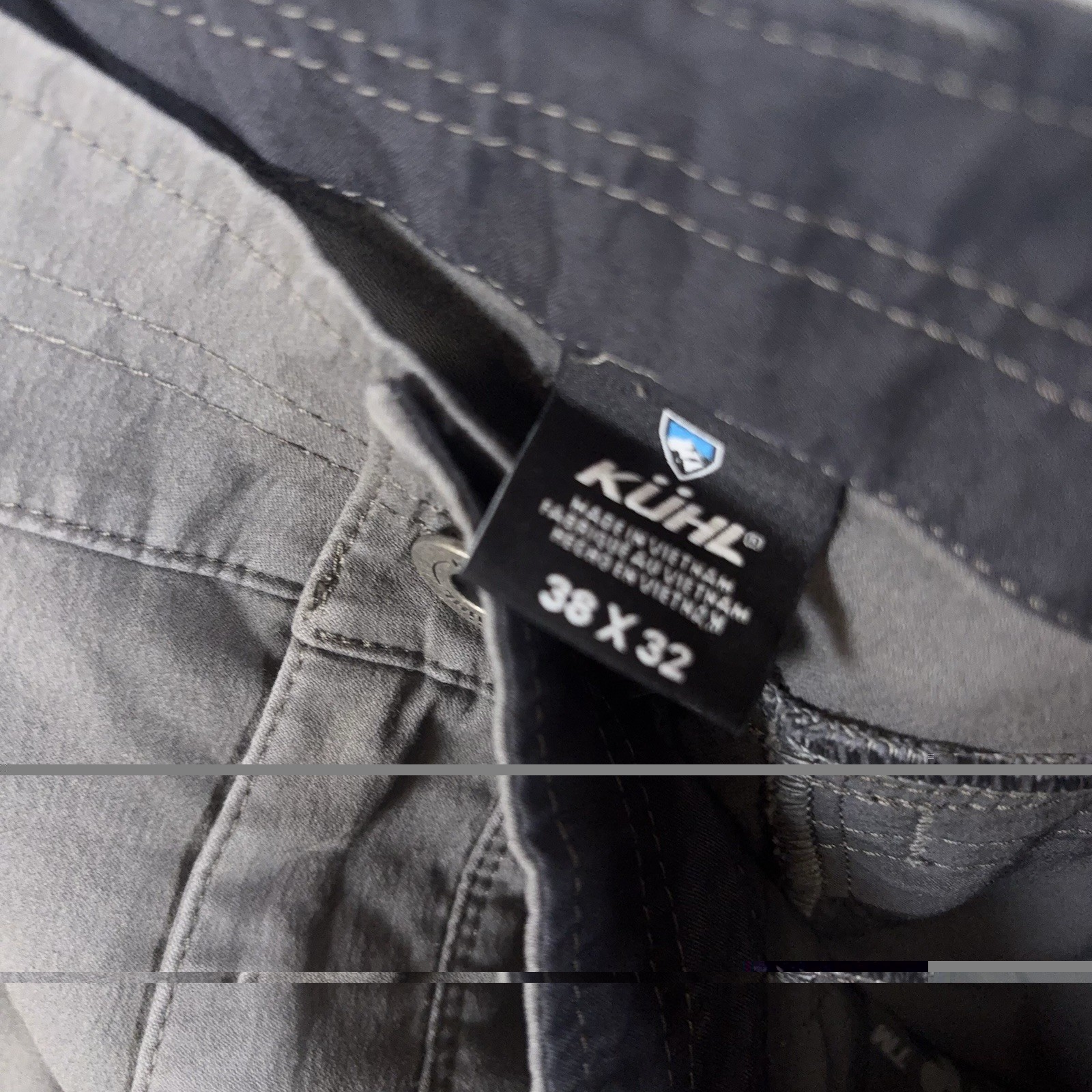 Kuhl Resistor Lite Chino Pants Mens 38×31 Gray Hiking Gorpcore Stretch-SIZE NOTE