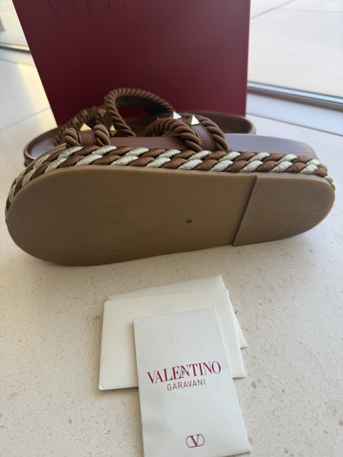 Valentino Garavani Women’s Rockustd Slide Sandals Shoes Size US 6