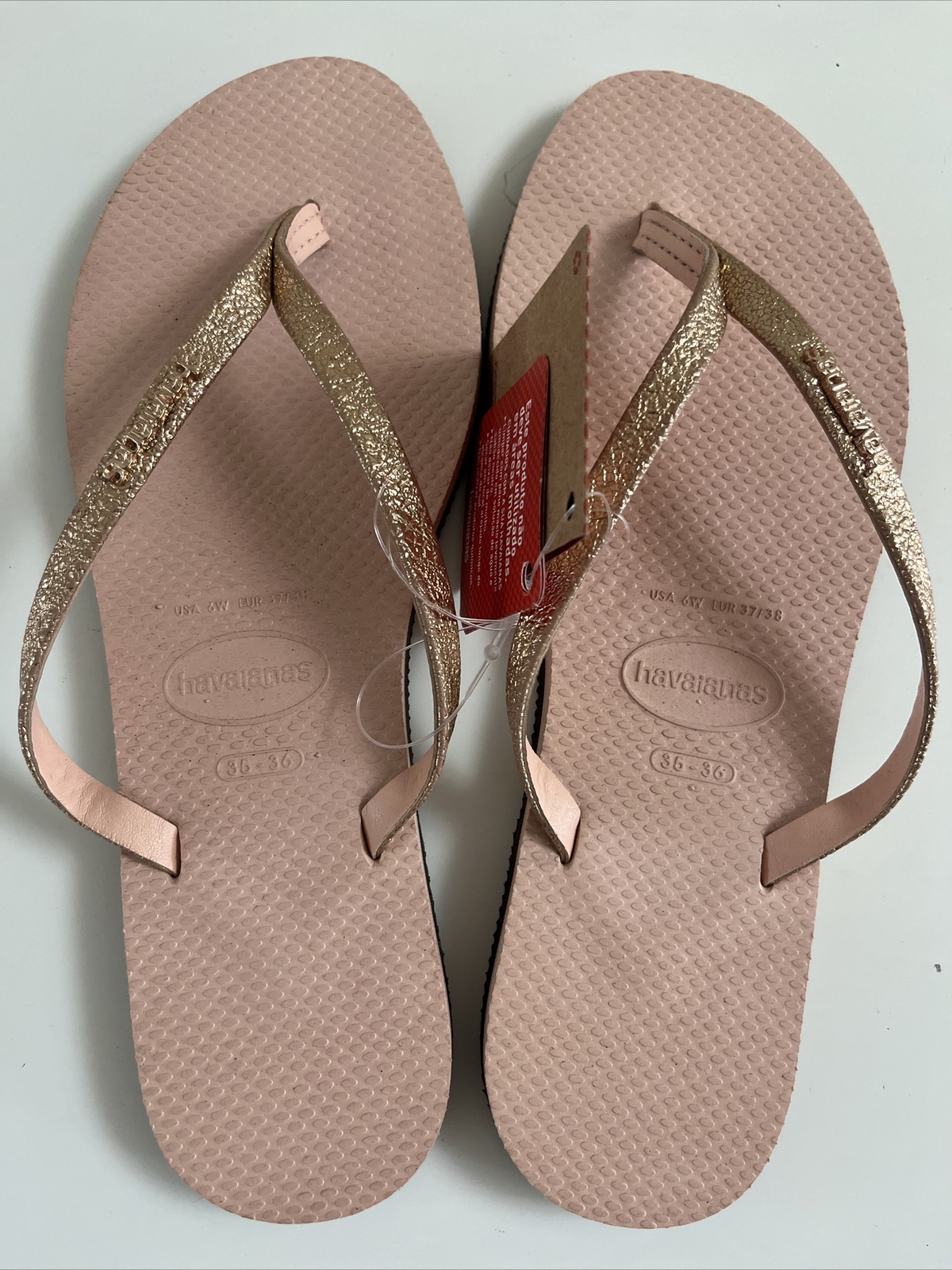 Havaianas flip flops, YOU Shine CF, Ballet Rose, Size US W 6.