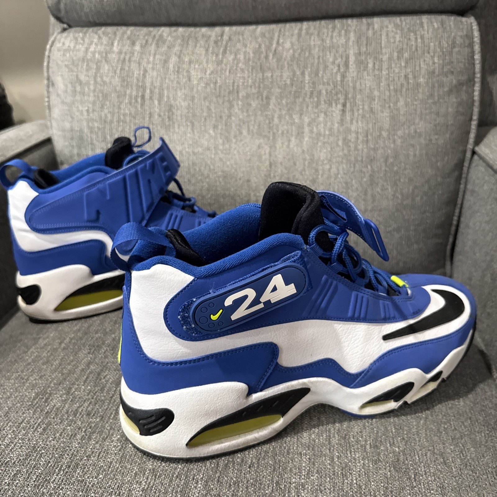 NIKE AIR GRIFFEY MAX 1 USED SIZE 13 VARSITY ROYAL BLACK VOLT DJ5161 400