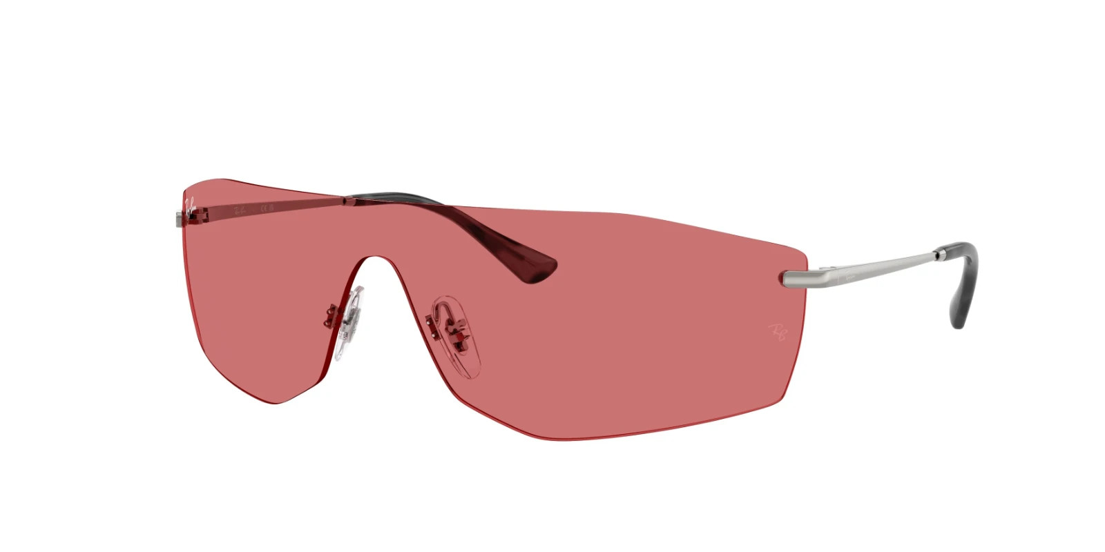 Ray Ban Sunglasses RB3781 004/75 SILVER/RED LENS