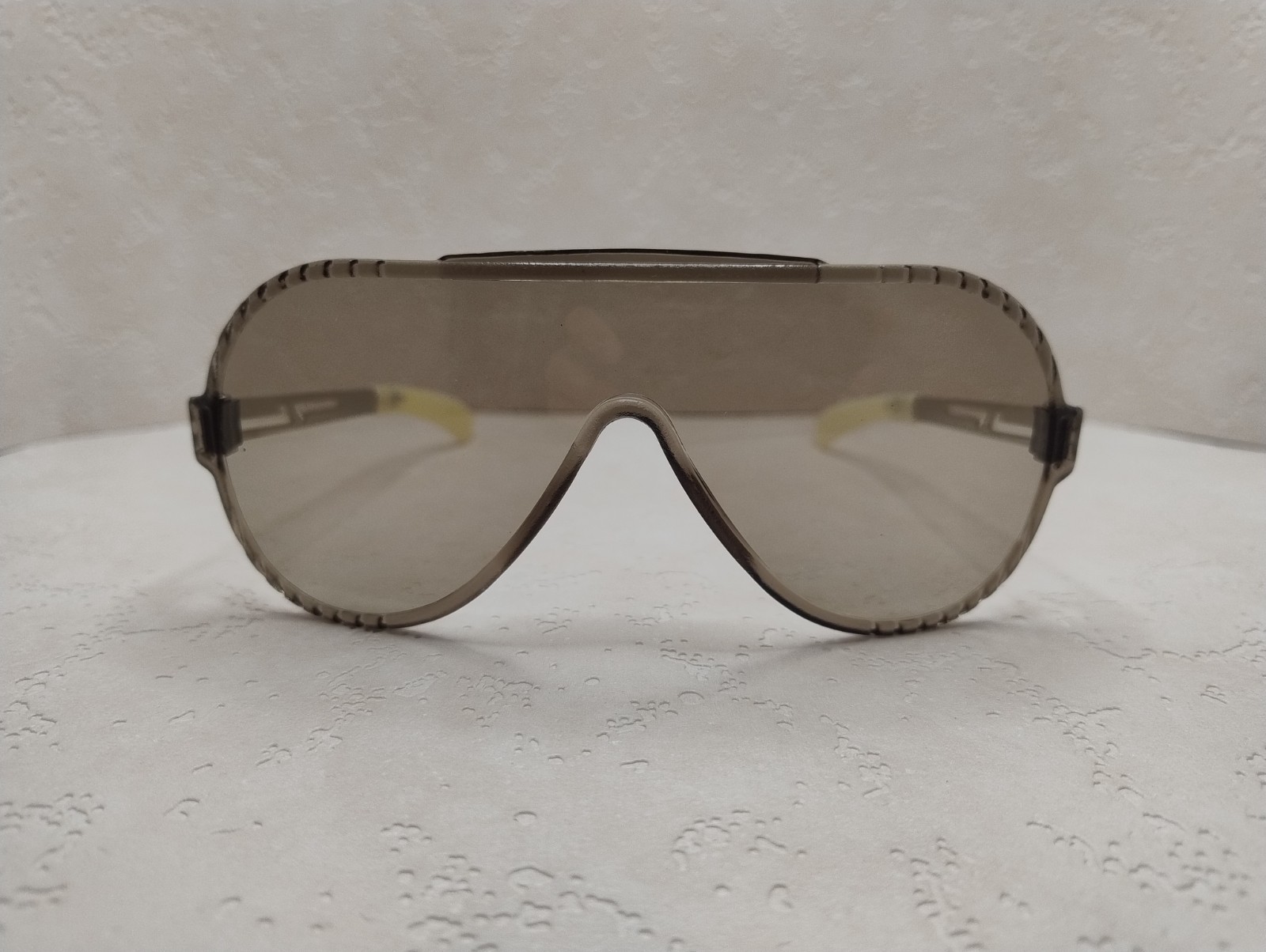 Vintage Soviet Sunglasses 80s 90s Maska Shield Smoke Lens Retro Eyewear USSR NOS
