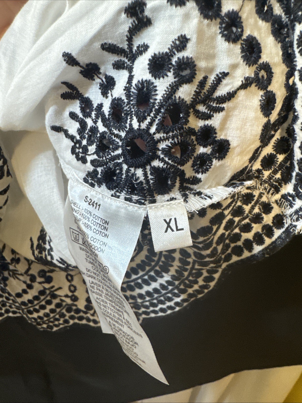 Myra Bag XL Beautifully Embroidered Sleeves & Bottom Shirt