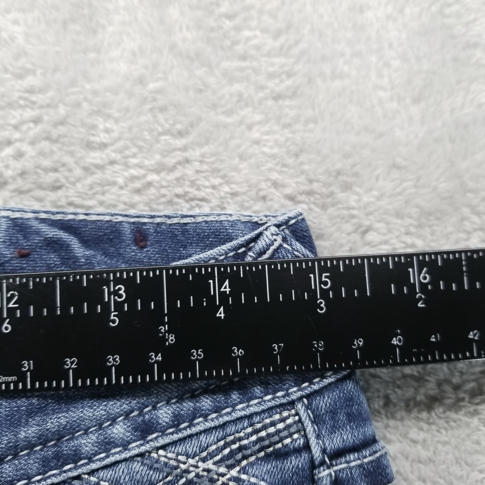Amethyst Jeans Womens 8 Blue Bootcut Dark Wash Stretch Low Rise Y2K