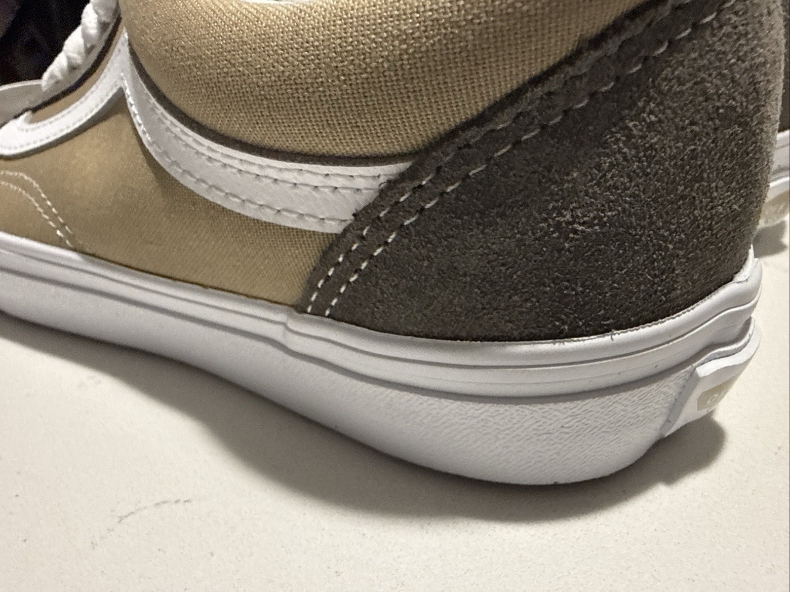 Vans Old Skool Canvas Suede Block Brown VN000CT8BRO Men 8 / Women 9.5 New Box