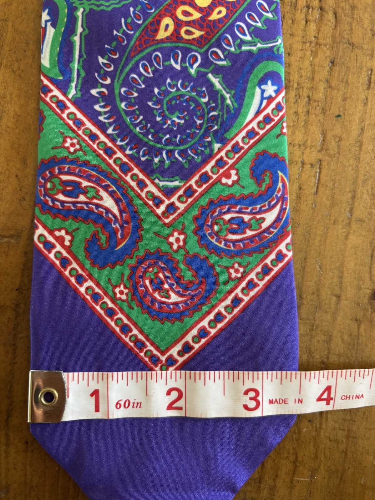 Ralph Lauren Purple Label Silk Tie Paisley Necktie Italy vintage
