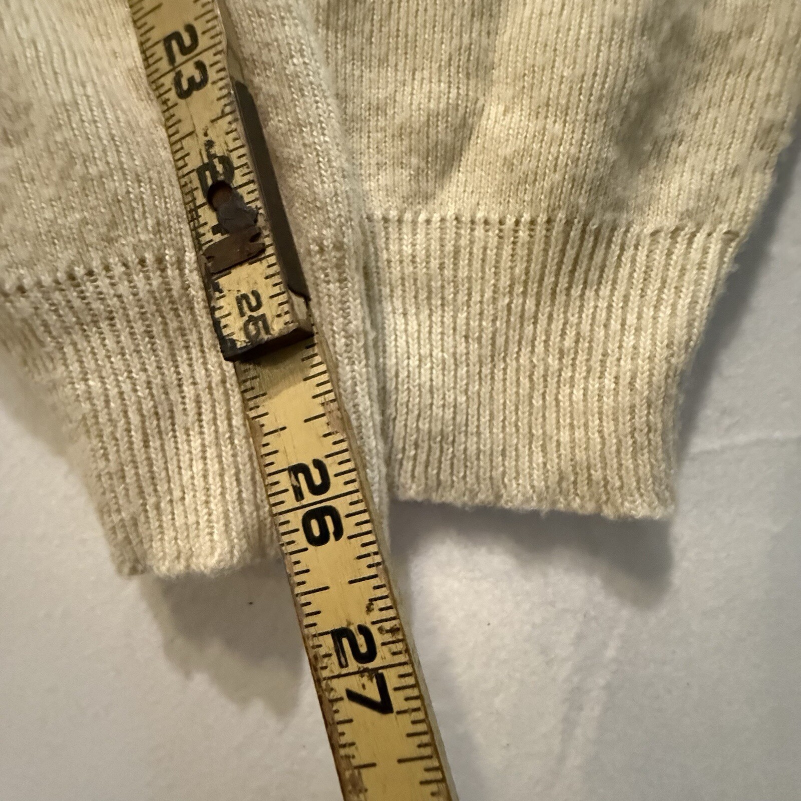 Vintage Kansas City Royals Lancer Sweater Men’s Large V-Neck Beige Pullover