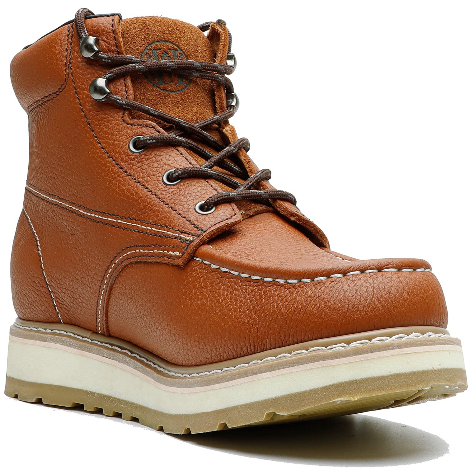 Mens Work Boots 6″ Soft/Composite Toe Safety EH Work Boots for Men Wide Shoes