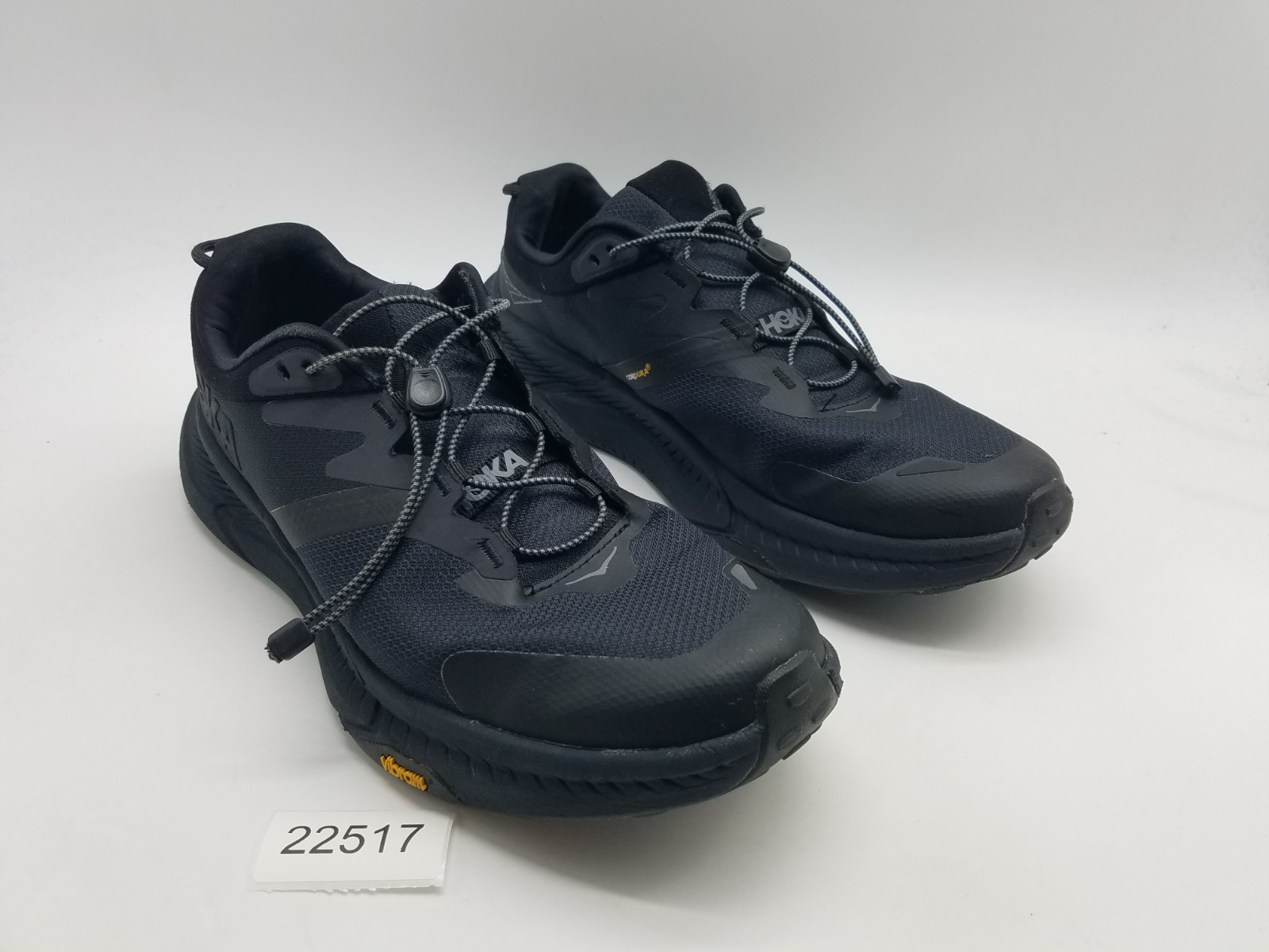 Hoka One One Transport Men’s Size 11.5 D (Medium) Vibram Running Shoes Black