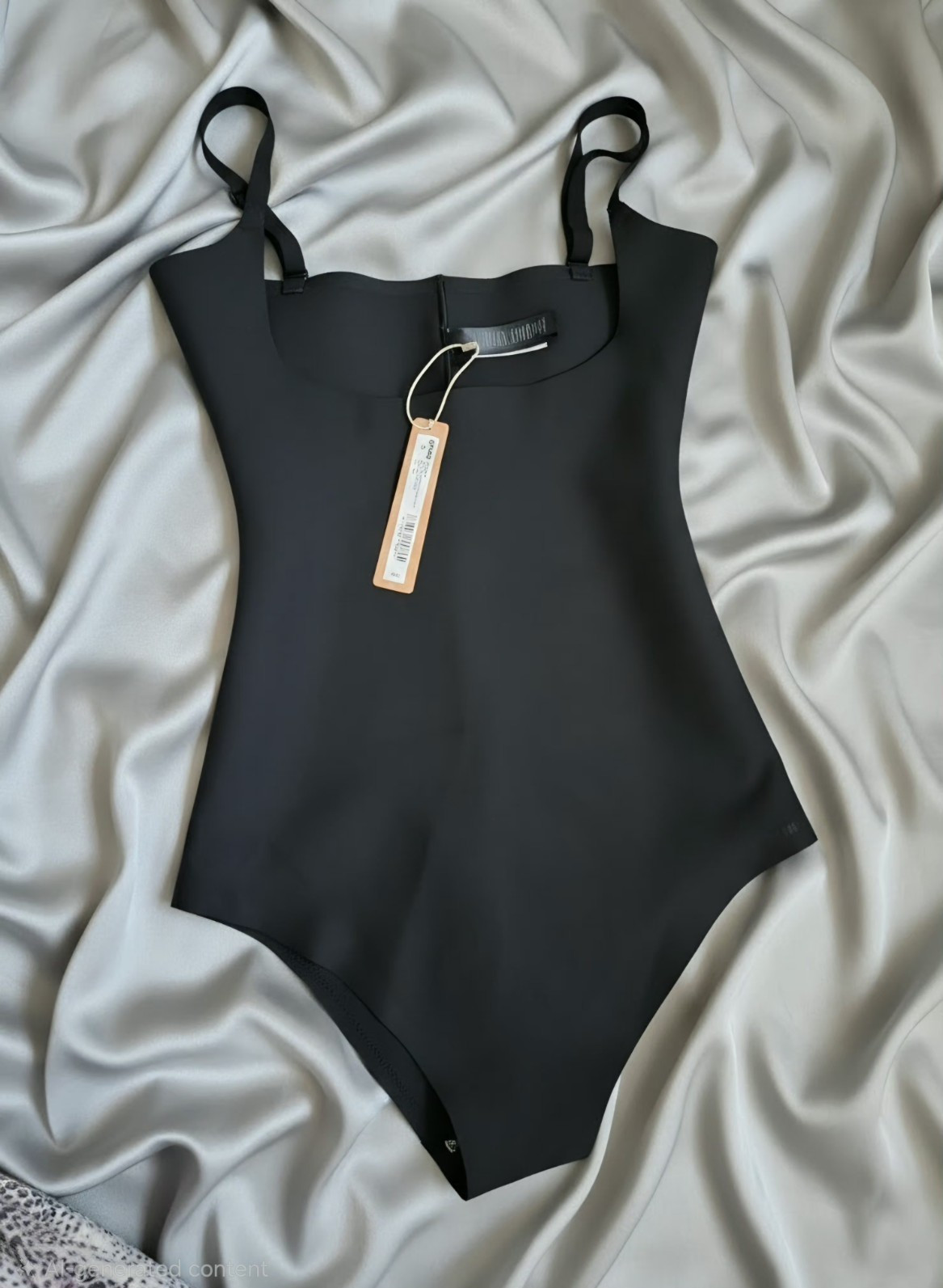 #2 SKIMS body zoned open bust brief thong bodysuit onyx