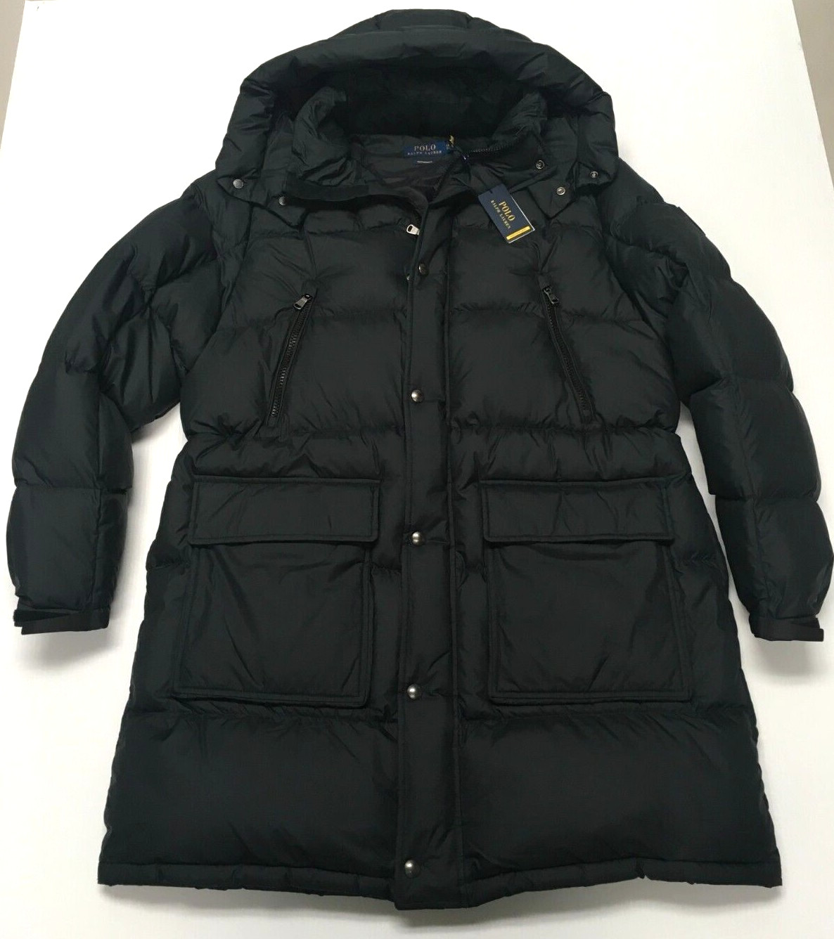 Polo Ralph Lauren B&T 650 Down Hooded Jacket Coat Parka Water Repellent Ski Snow