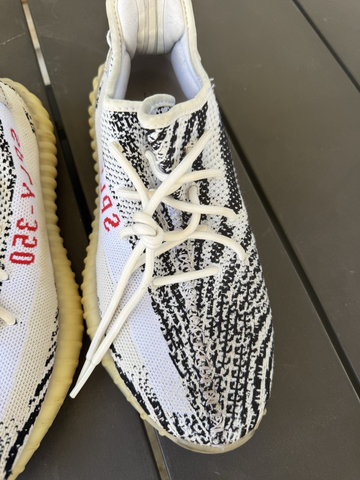 Adidas Yeezy Boost 350 V2 Low Zebra Size 11 *No Box 791001 Black White