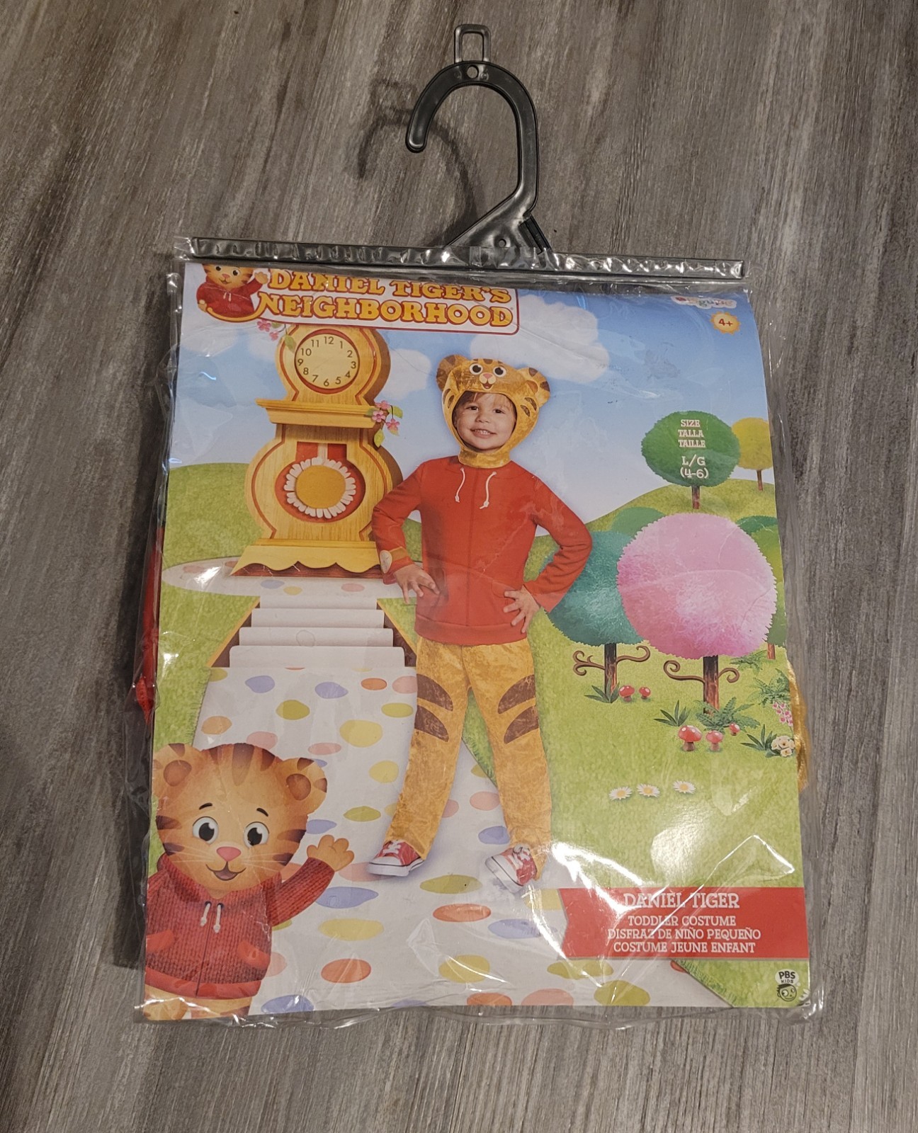 Daniel Tiger’s Neighborhood Costume Hooded Complete Outfit – Size L/G (4-6)