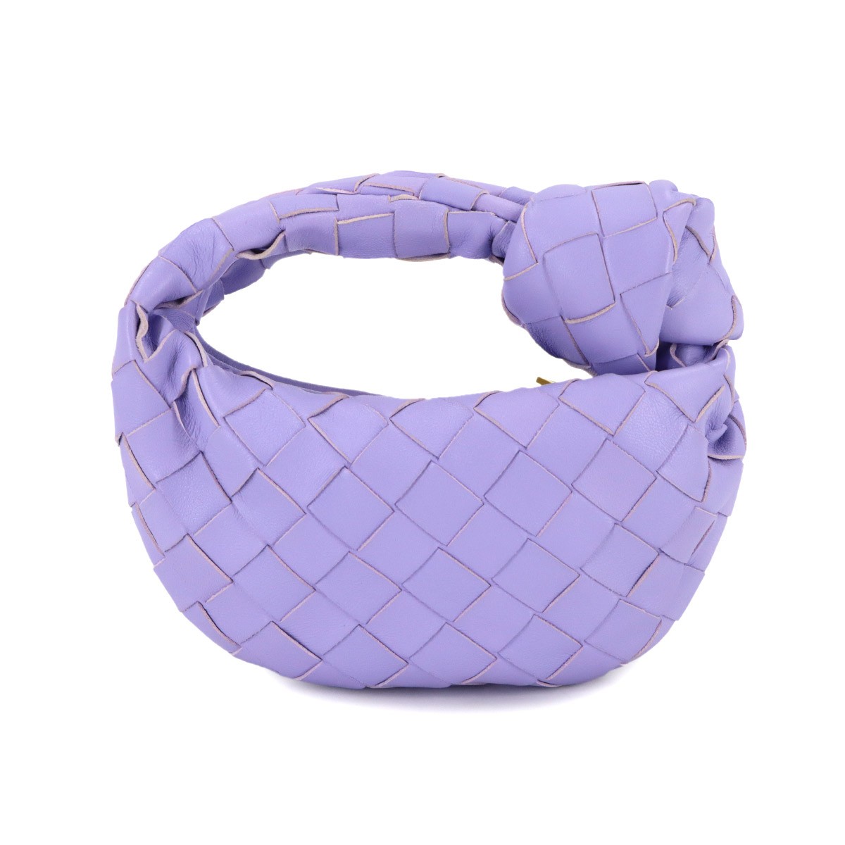 BOTTEGA VENETA Intrecciato Candy Jodie Hand Bag Lether Amethyst 90316569