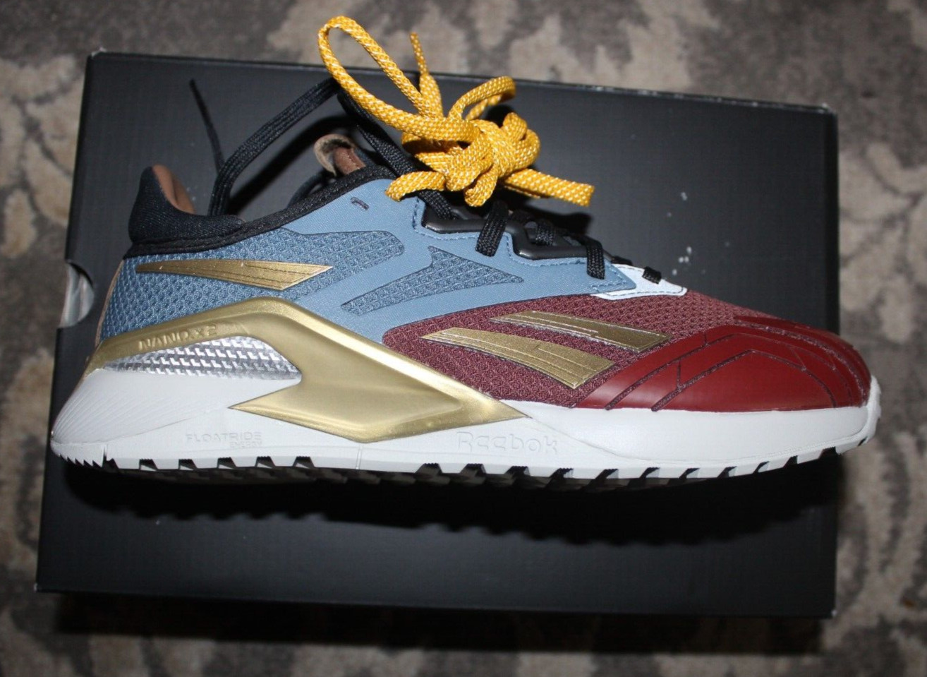 Reebok x DC Comics Nano X2 “Wonder Woman” HQ4585 Sneaker Mens Sz 9 NIB