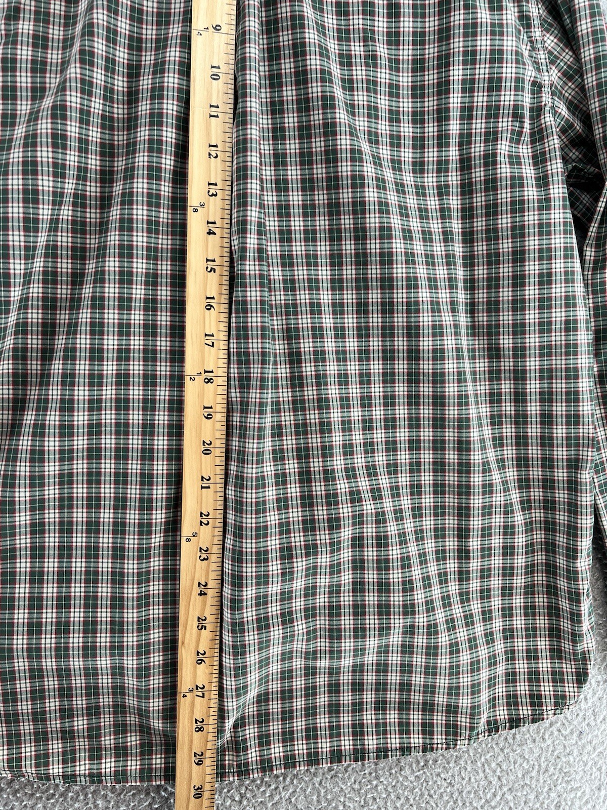 Rohan Wayfarer Mens Shirt Large Muticolor Plaid Button Up Long Sleeve Zip Pocket