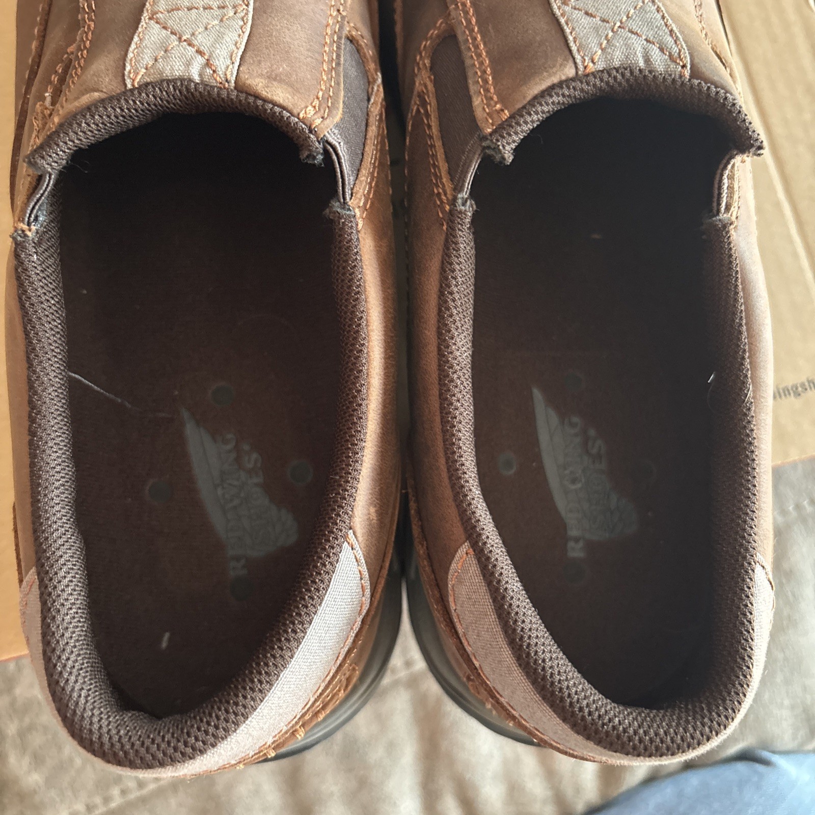 New Red Wing Men’s Size 14 D Non Metallic Hard Toe Toe ESD Slip-on work shoes