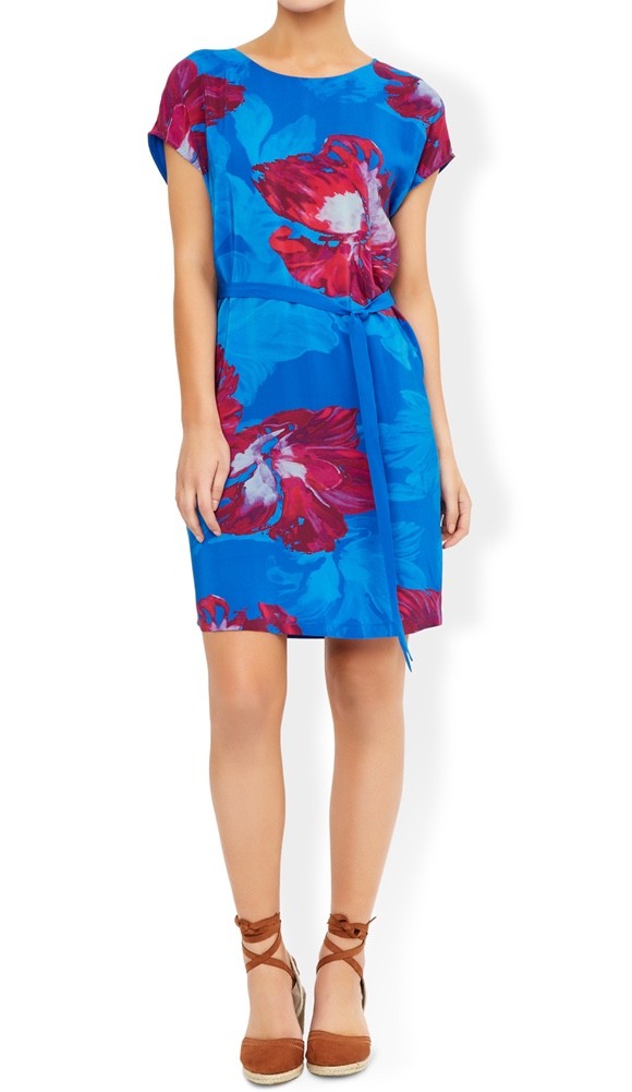 MONSOON Pippa Print Silk Front Tunic Dress Size UK 18 BNWT