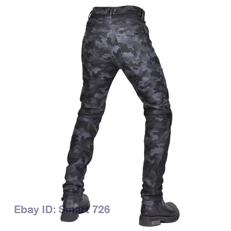 Men Motorcycle Riding Pants Summer Mesh Biker Motocross Jeans Racing Casual Camo