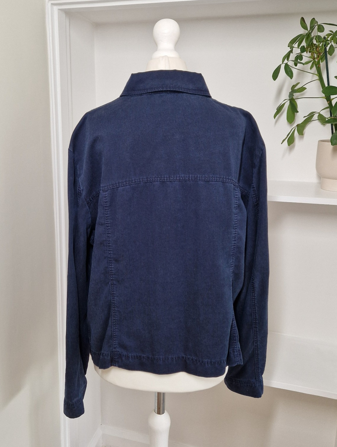 M&S Chore Shirt UK 16 Minimalist Indigo Workwear Oi Polloi Shacket Utility