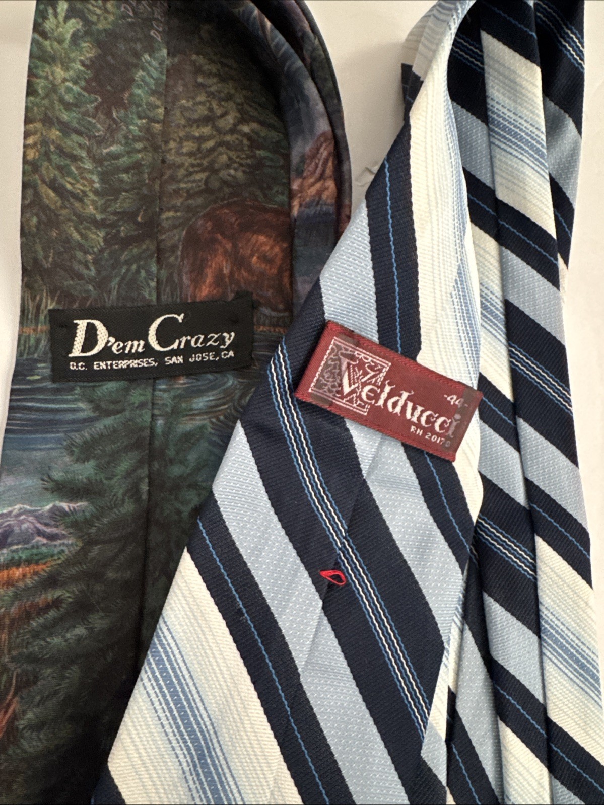Lot 18 Modern Men’s Neckties • Stripes, Paisley, Novelty, Dress & Office Wear