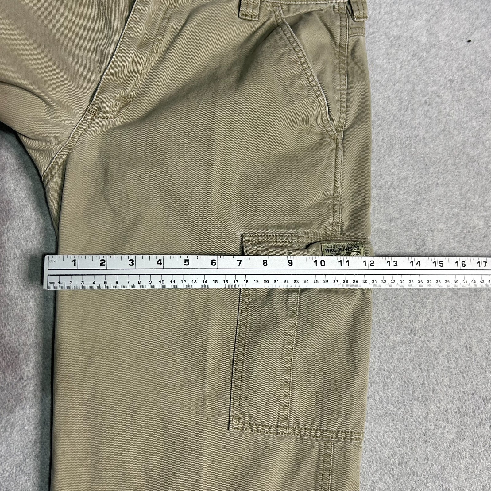 Wrangler Cargo Pants Mens 32 X 32 Khaki Military Chino Outdoors