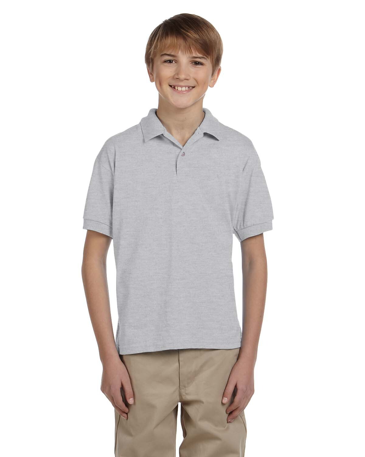Gildan Youth 6 oz. 50/50 Preshrunk Cotton Polyester Jersey Polo G880B S-XL