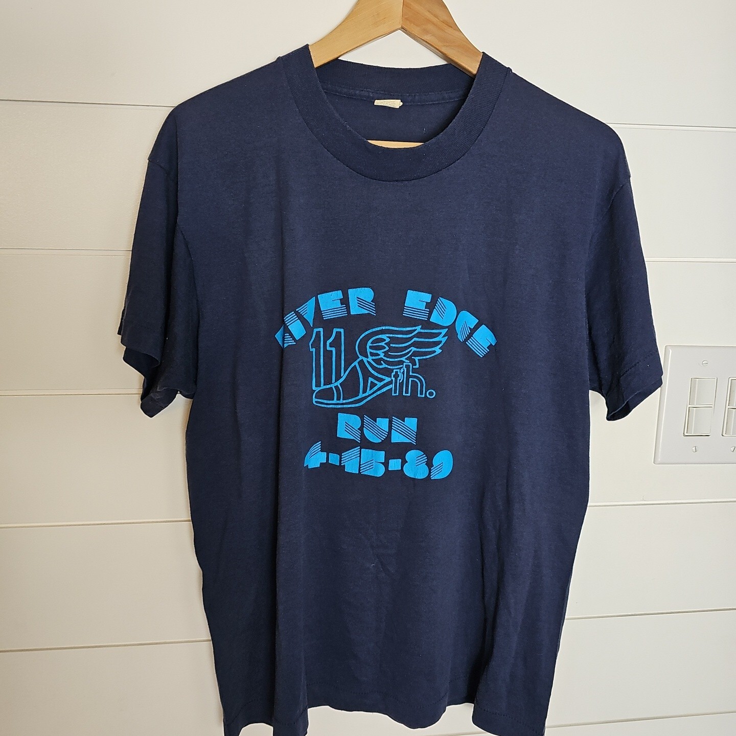 Vintage Screen Stars Single Stitch T-shirt 1980s River Edge Run 1989 Size L