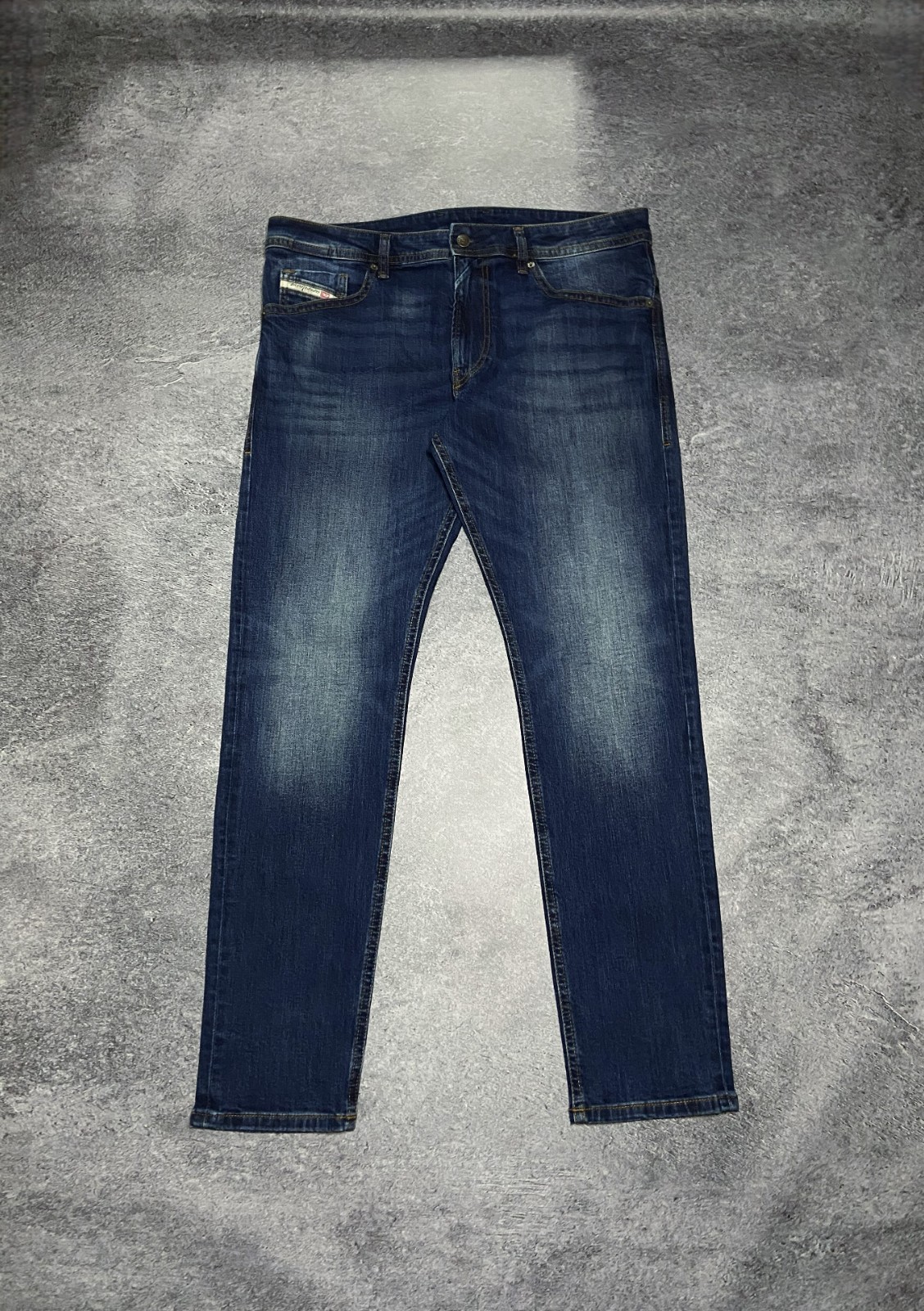 DIESEL Thommer-R RB062 Slim Tapered Stretch Denim Blue Wash Jeans Mens W36 L32