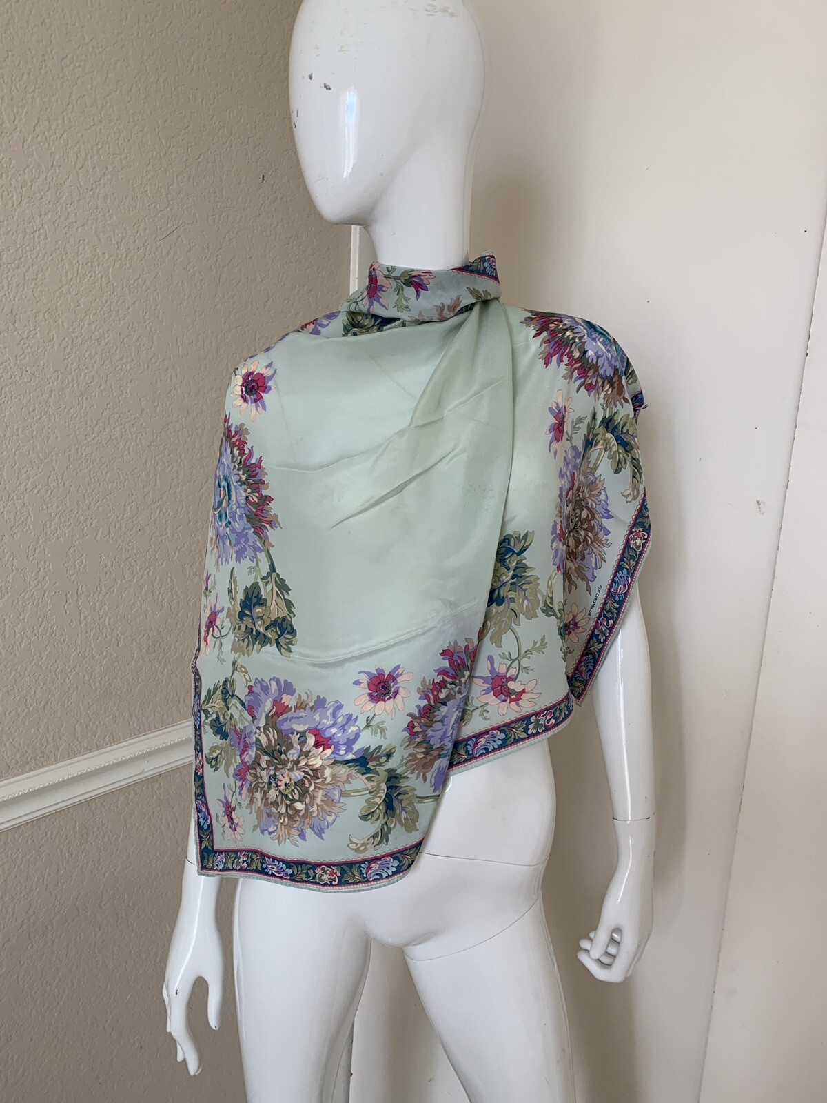 Set of 6 (Six) Multi-Colored Multi-Patterned Silk/Rayon Scarves