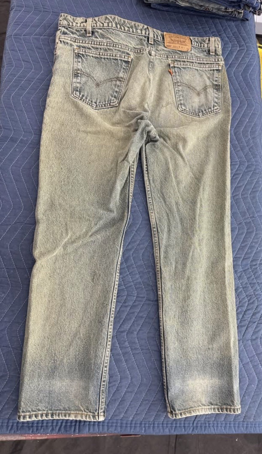 Levi’s Men’s Regular Fit Mid Rise Light Wash Cotton Straight Denim Jeans