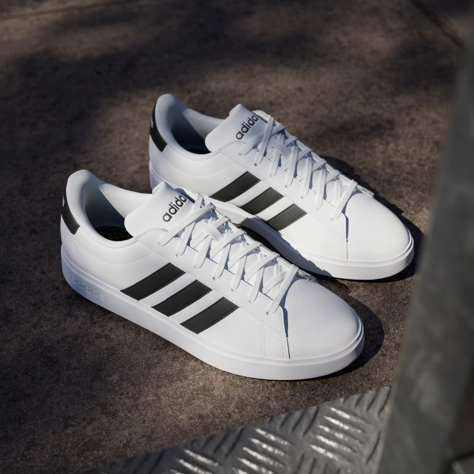 Adidas Men’s Grand Court 2.0 ‘White Black’ Shoes GW9195