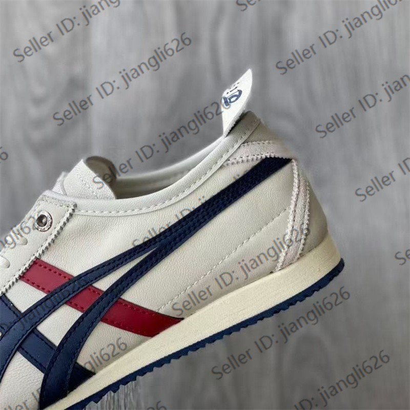 NEW Onitsuka Tiger MEXICO 66 ‘SD’ 1183A727 101 Beige Navy Blue Red