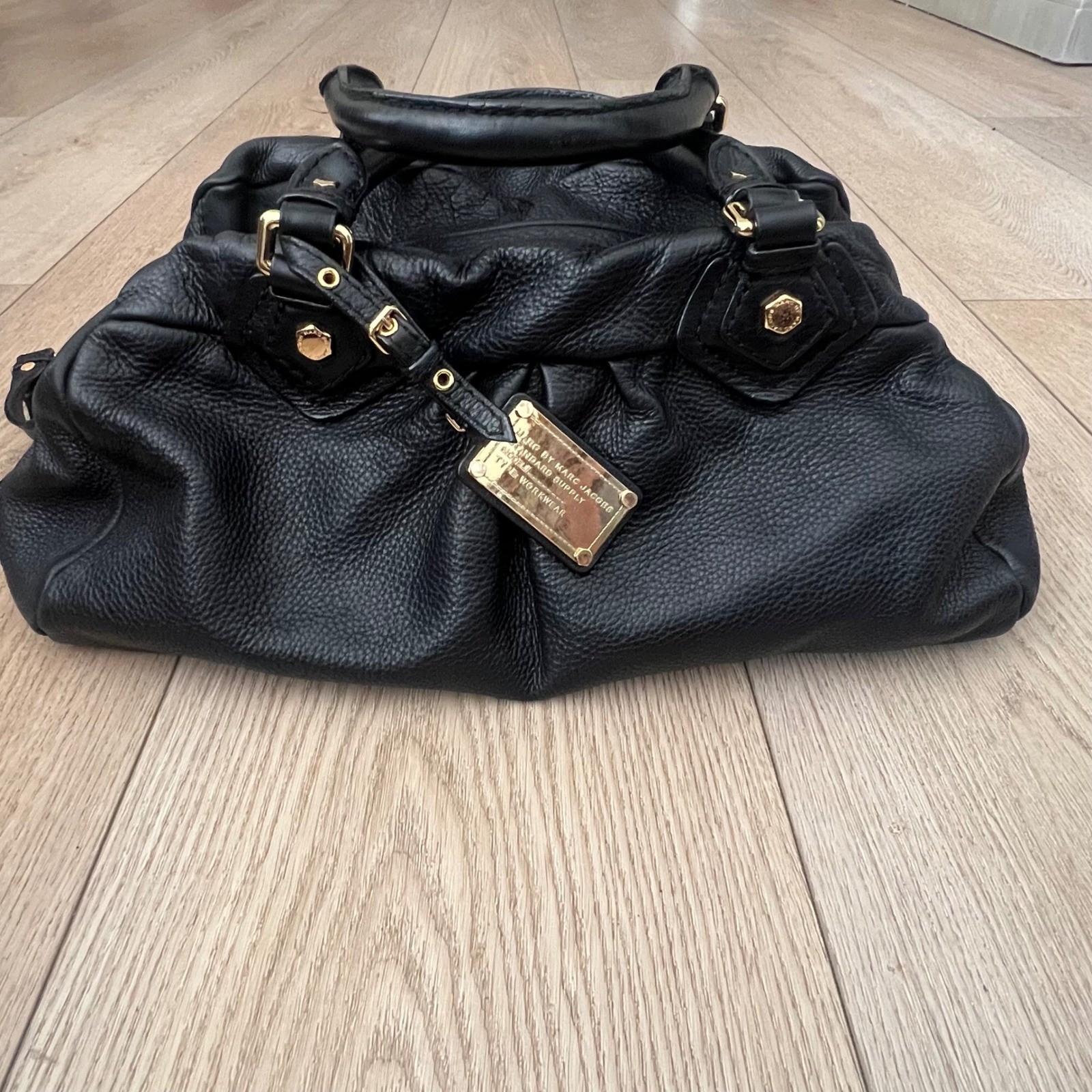 Marc Jacobs Classic Q Baby Groovee Black Leather 2Way Bag Y2K 2007