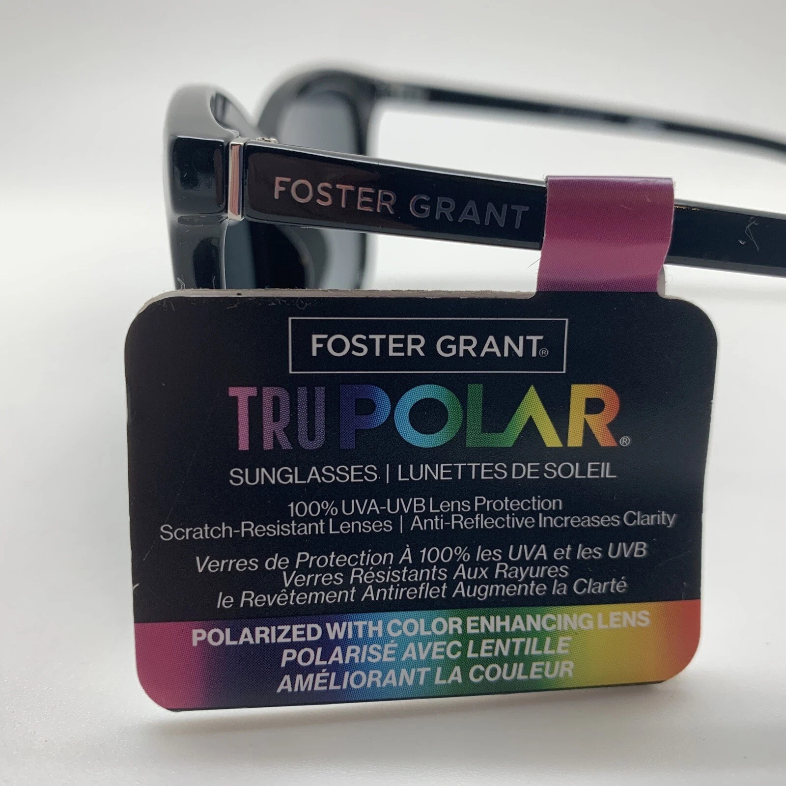 Foster Grant Tru Polar FGL TP 23 457 BLK POLARIZED Sunglasses