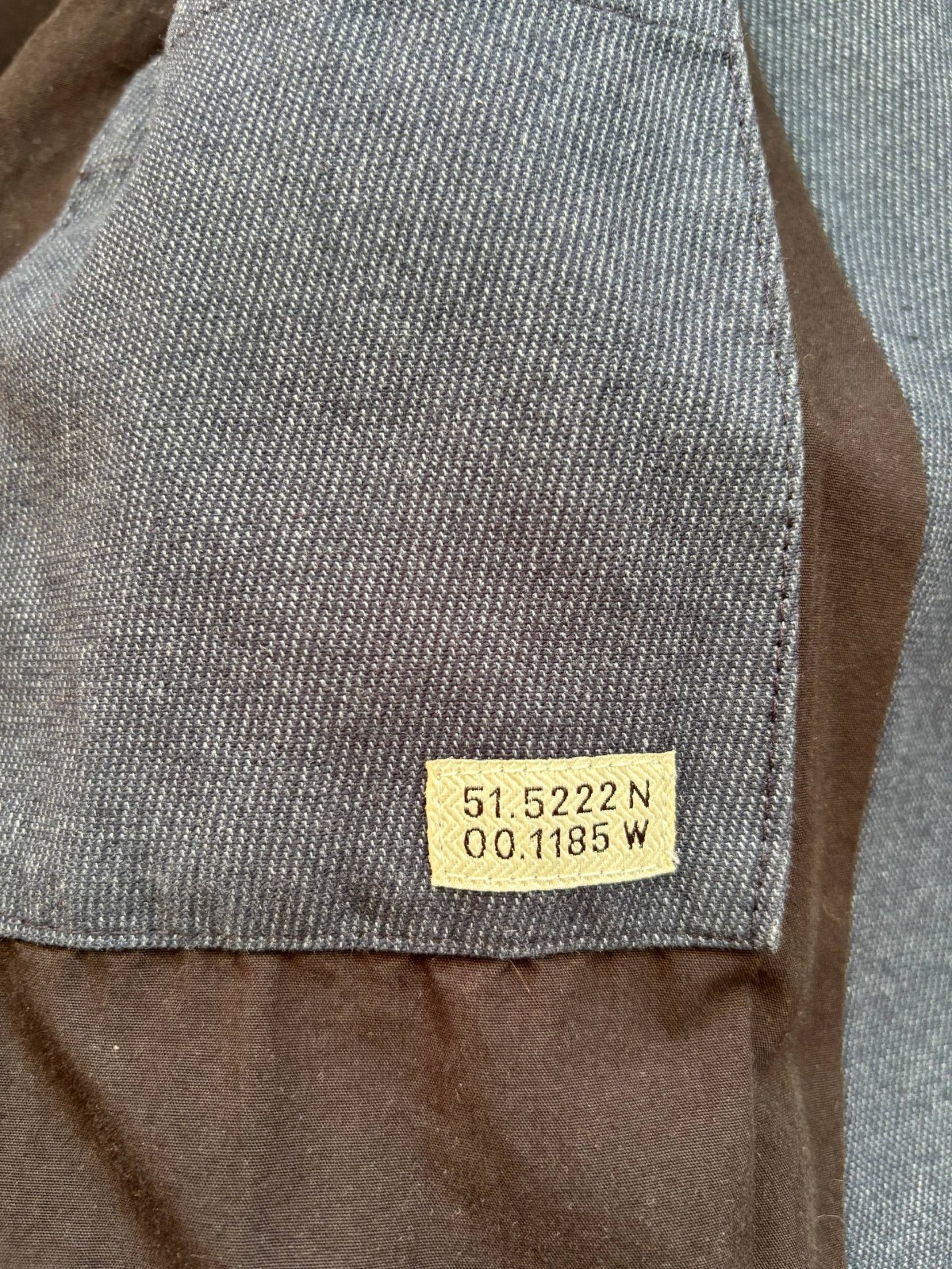 Oliver Spencer Blue Mid-Length Overcoat Coat 36 Made in England