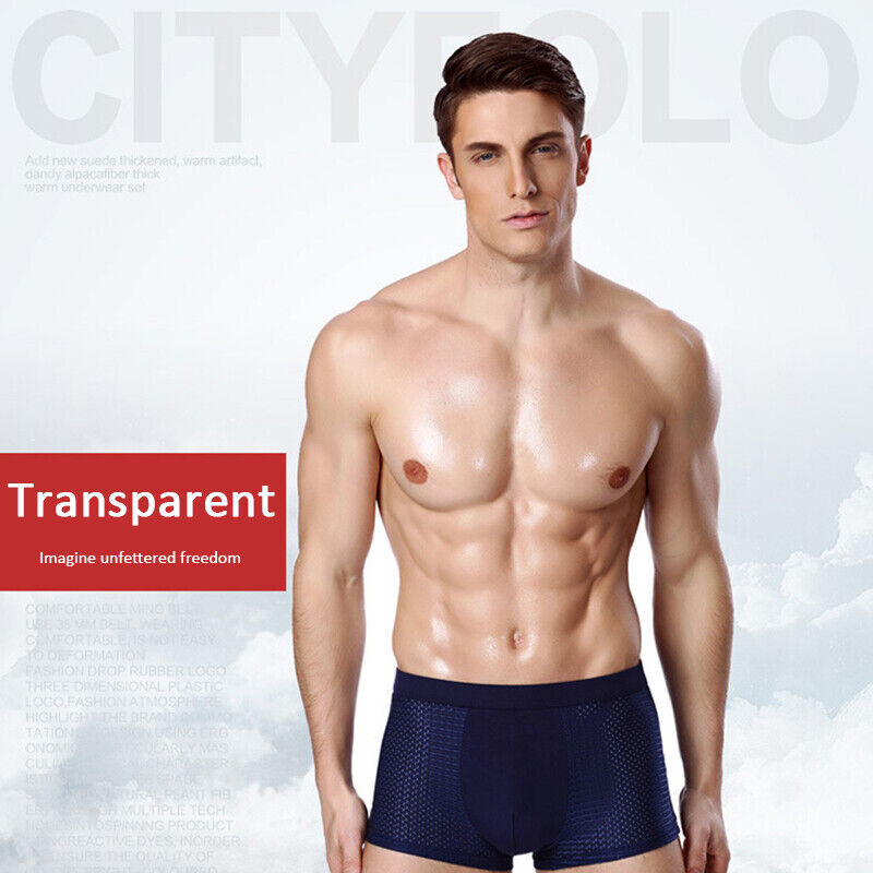 4PCS Boxhero Bamboo Fiber Boxer Briefs, 4pcs Bamboo Fibre Boxer Shorts US STOCK