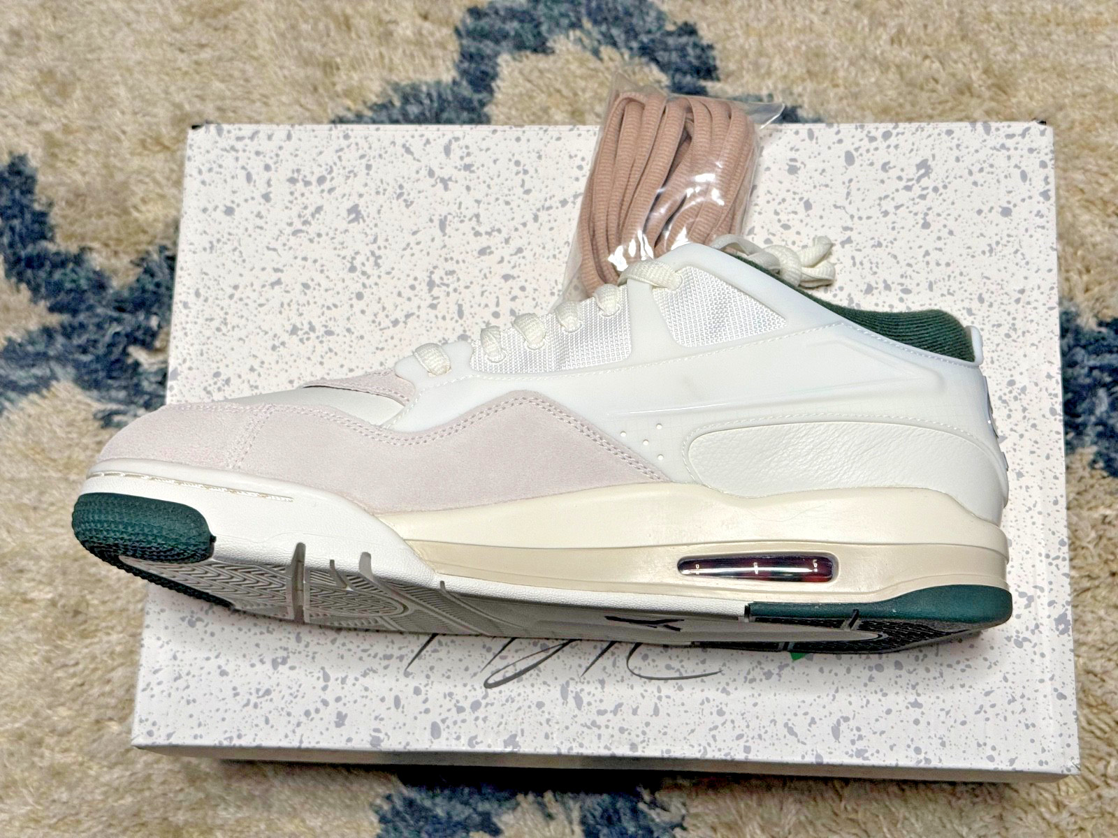 Size 13 – Air Jordan 4 RM Sail/Light Cream/Midnight Green/Dark Raisin FQ7939-105