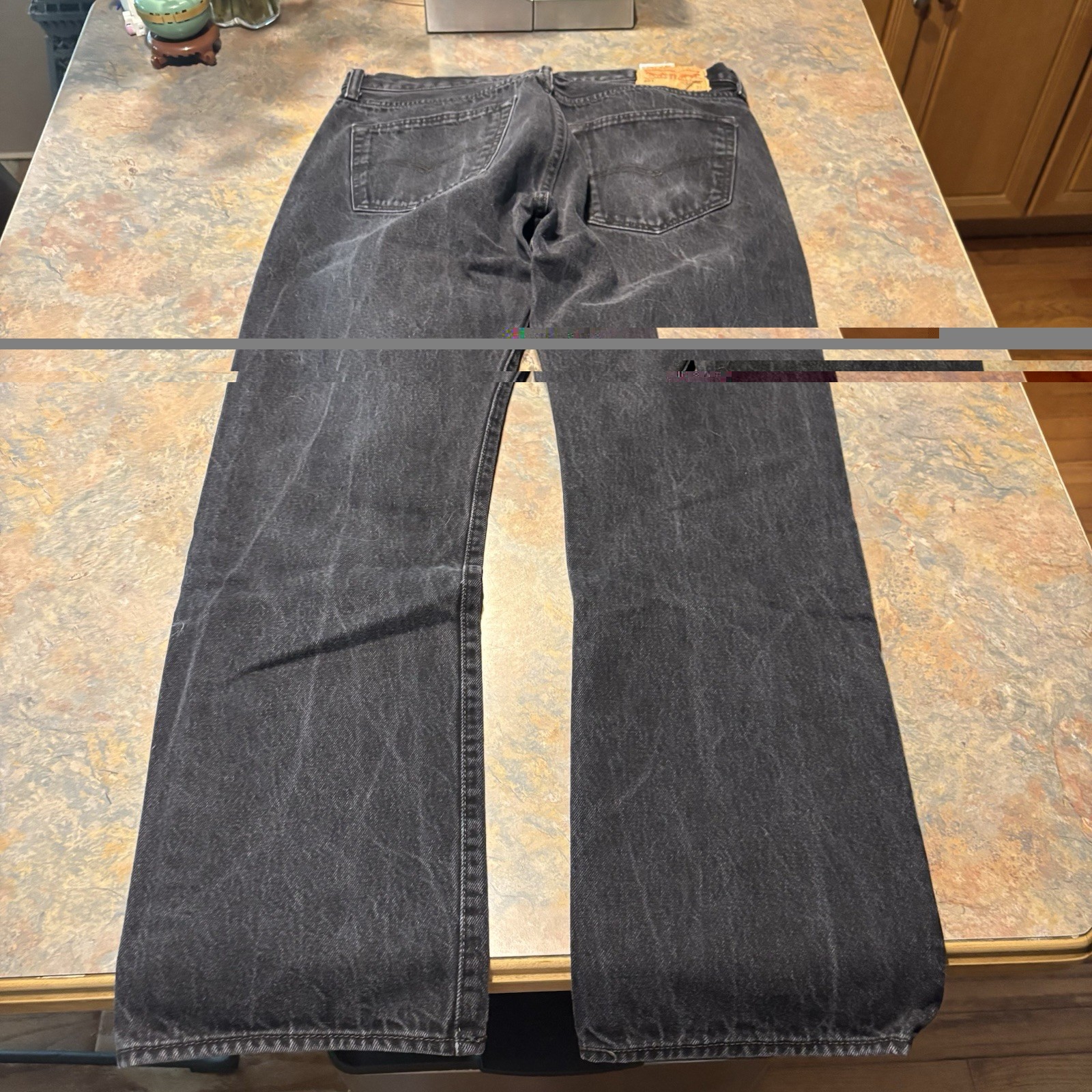 Levi’s 501 Straight Leg Black Denim Men’s Size 36×32 Streetwear Classic USA