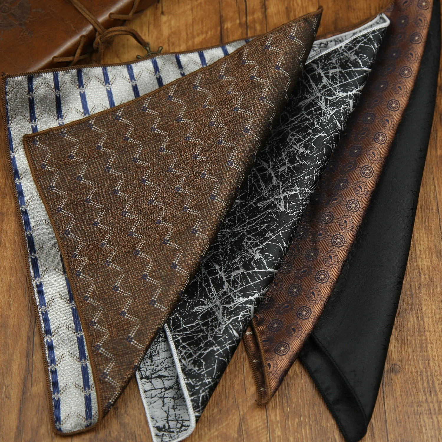 Men’s Suit Accessories Vintage Square Pocket Chest Business Paisley Handkerchief