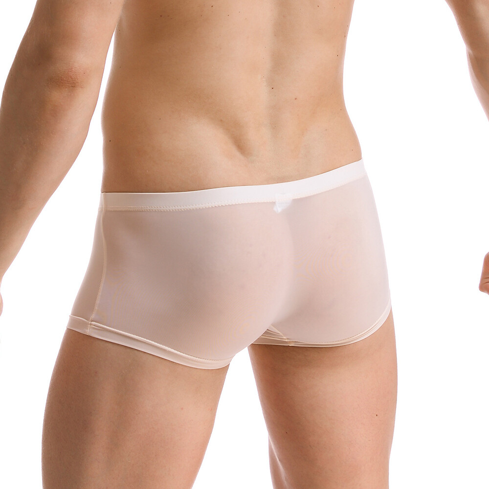 Sexy Men Ice Silk Seamless Boxer Briefs Pouch Underwear Shorts Trunks Underpants