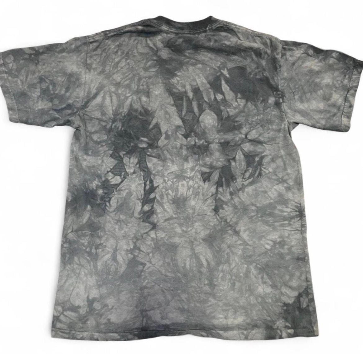 Vintage 2002 The Mountain Blue Eyes Wolf Tie Dye Graphic T-Shirt