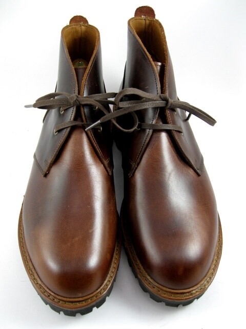 NEW Allen Edmonds “CHANDLER” LUG CHUKKA Boot 9.5 E(L) & 9.5 D(R) Brown(549N)