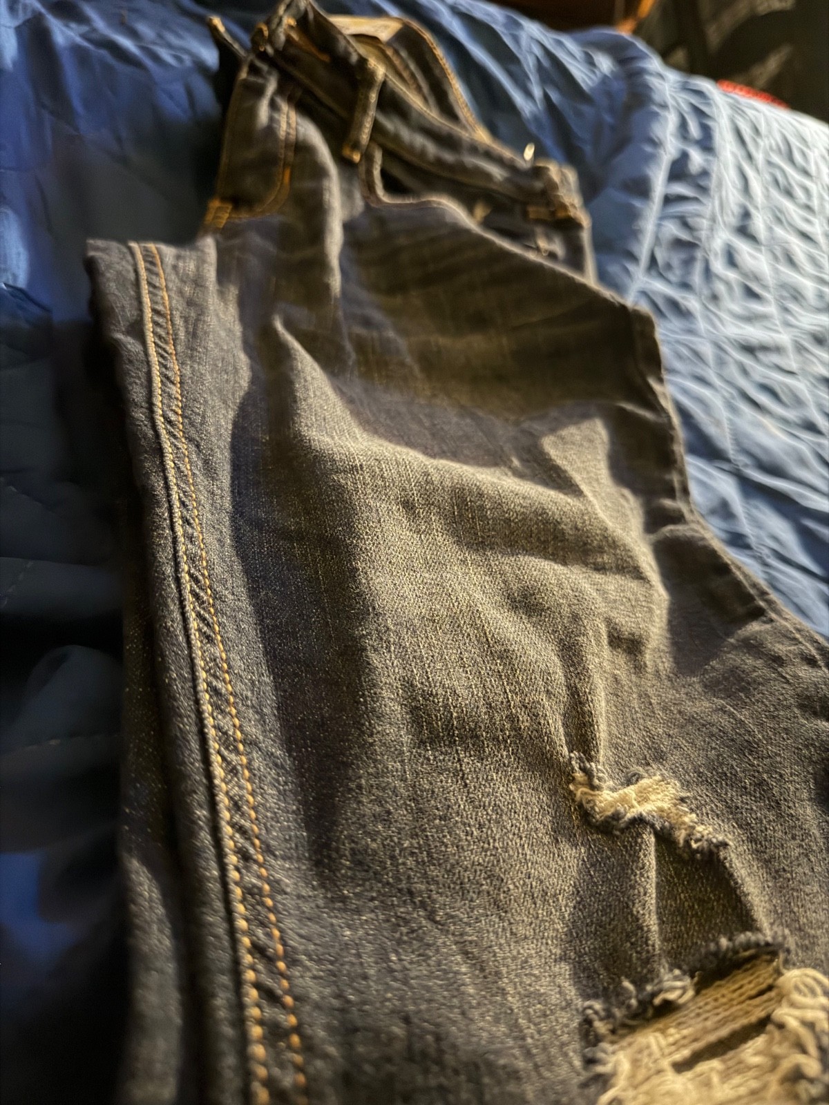 Hollister Skinny Jeans, #3E0934 Blue Denim Wash Button Fly Size 28×32