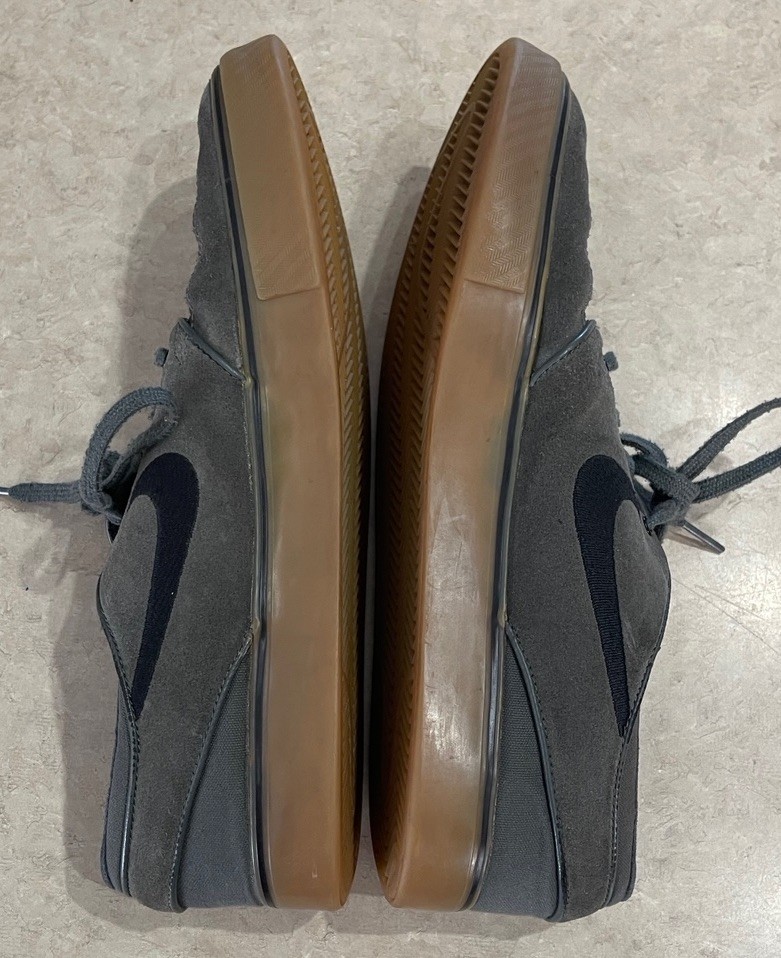 Nike SB Stefan Janoski Gray Suede Gum Sole Skateboarding Men’s Sz 11
