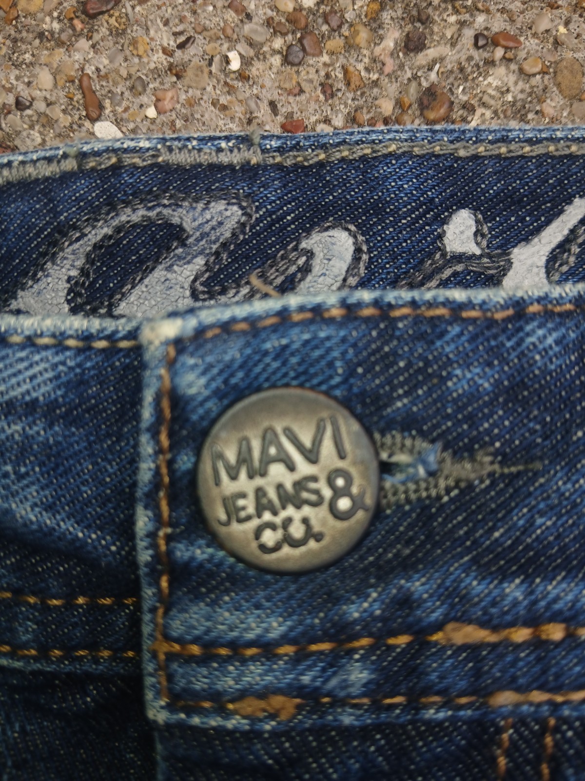 Mavi Marco Mens Midrise Straight Leg Jeans 34 × 32