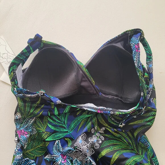 New! Slimming Tummy Control 1pc Tropical Swimsuit ~ RETAILS $70