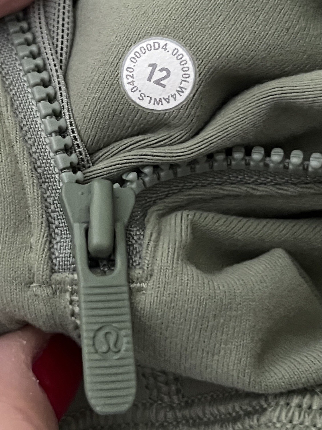 🍒LULULEMON sz 12 Classic DEFINE JACKET WILLOW GREEN Foliage Vista *LUON
