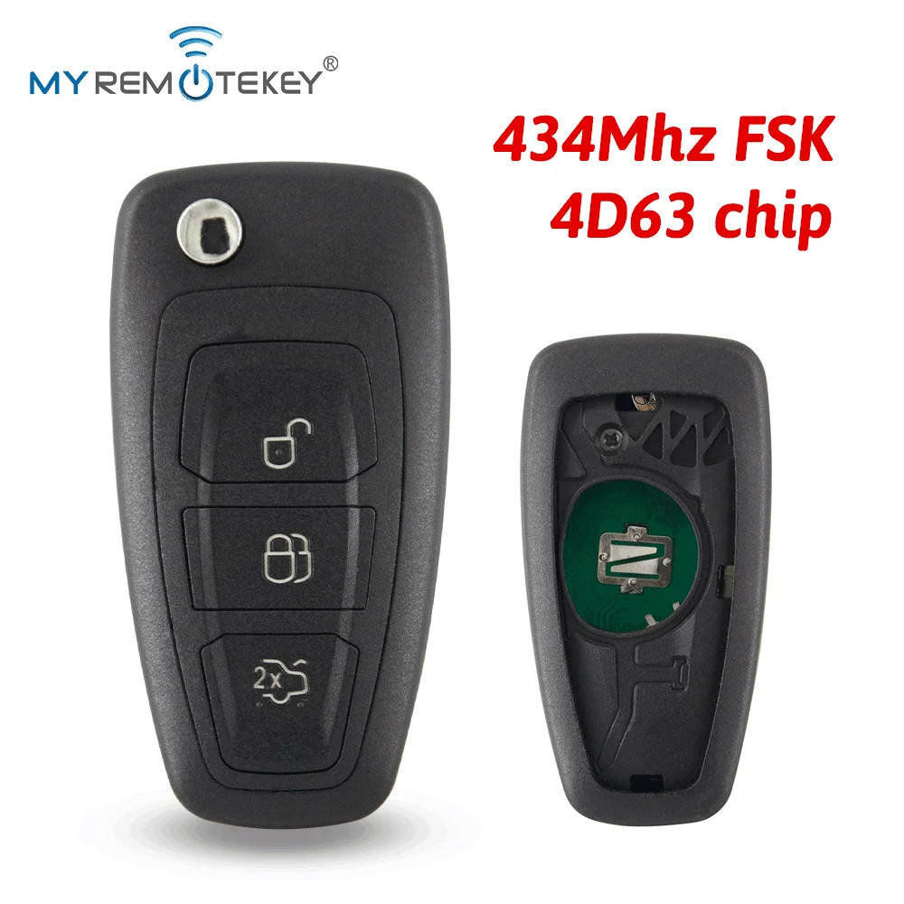 AM5T15K601AD 2036872 car remote flip key 434mhz FSK with 4D63 chip for Ford
