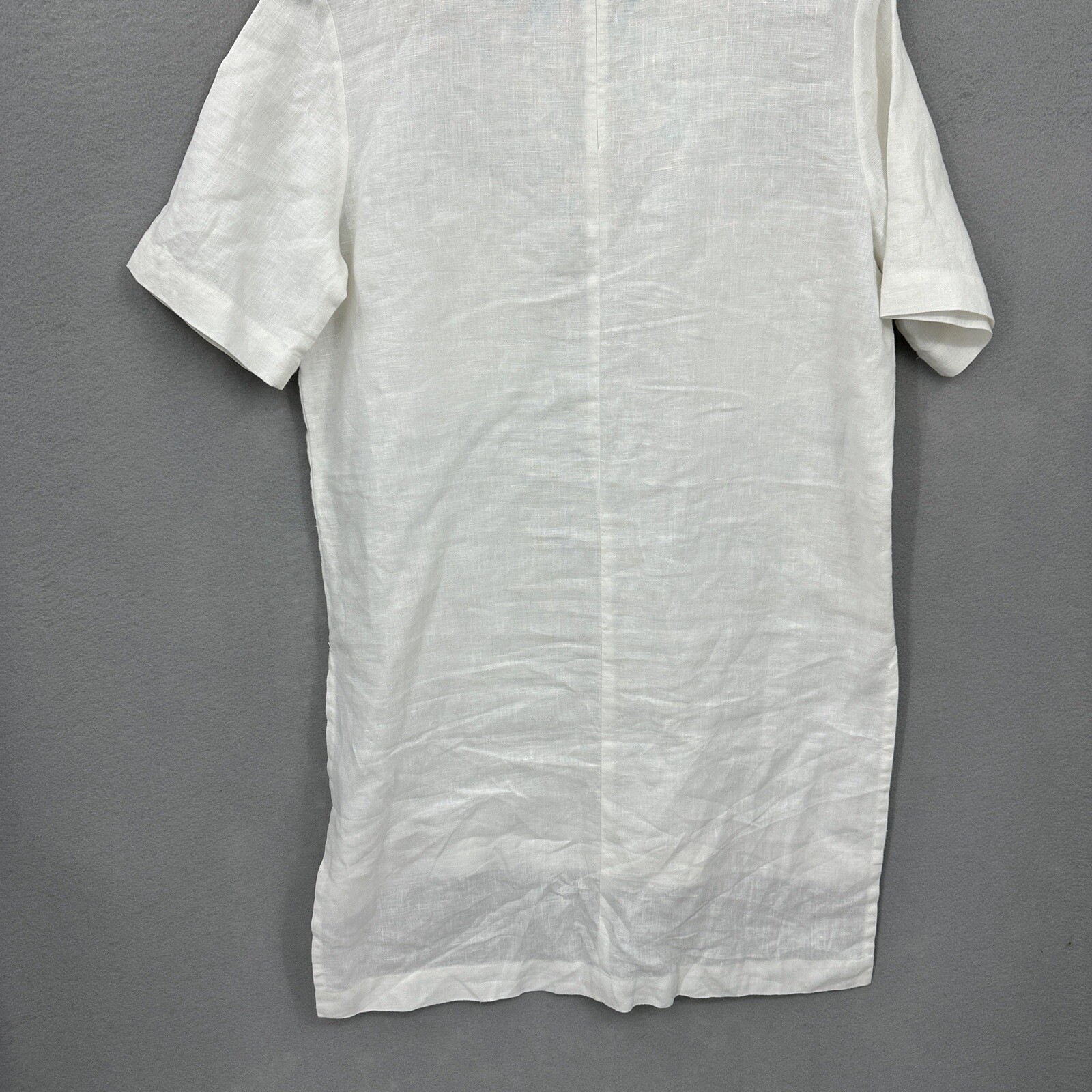 Ronen Chen Blouse Tunic Womens 6 Linen Lagenlook Minimalist Quiet Luxury